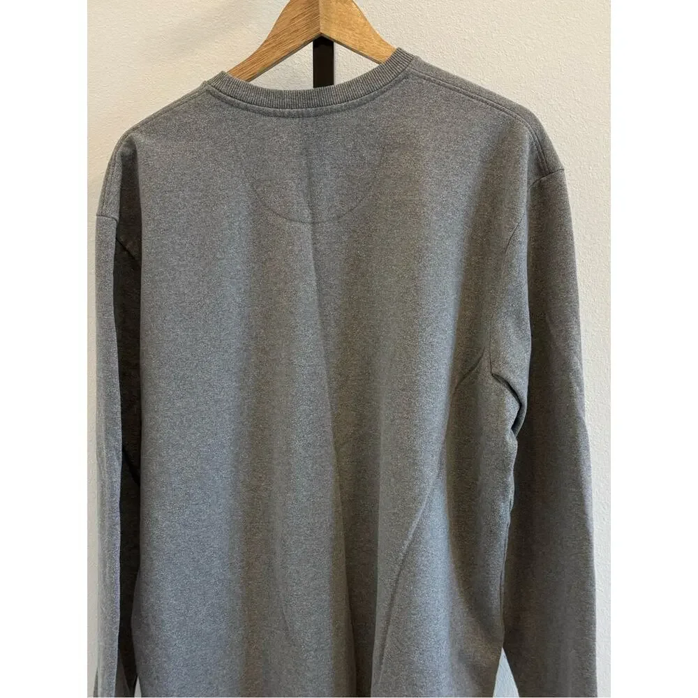 Patagonia Uprisal Gray Crewneck with Mountain Bear Logo Men XL Gorpcore Outdoors